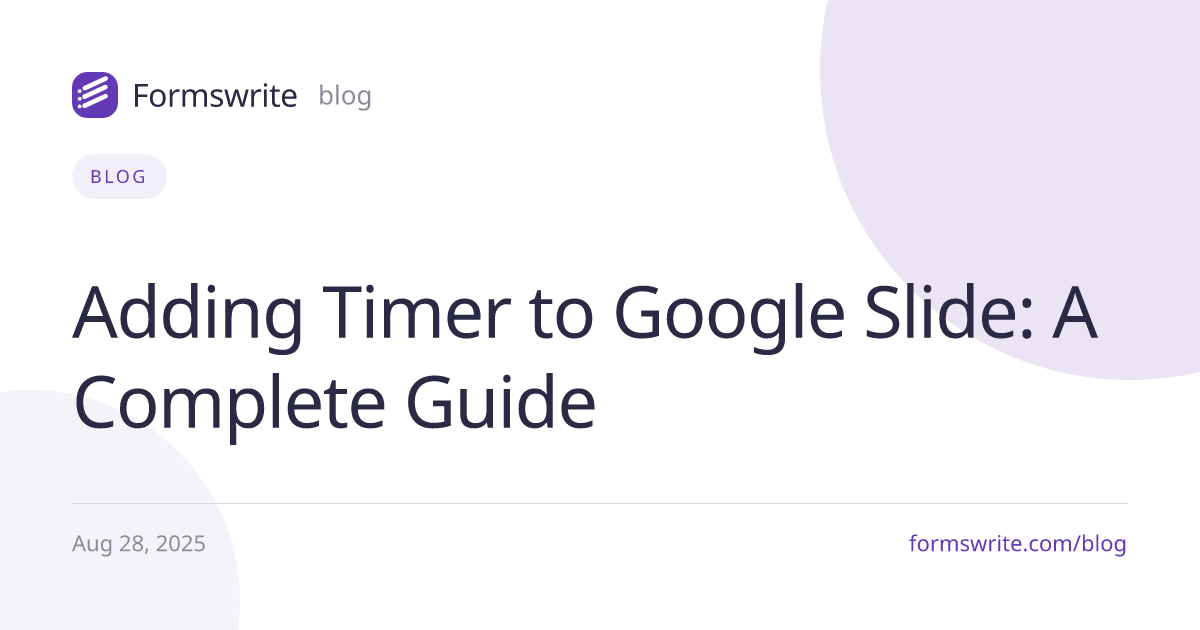 Adding Timer to Google Slide: A Complete Guide