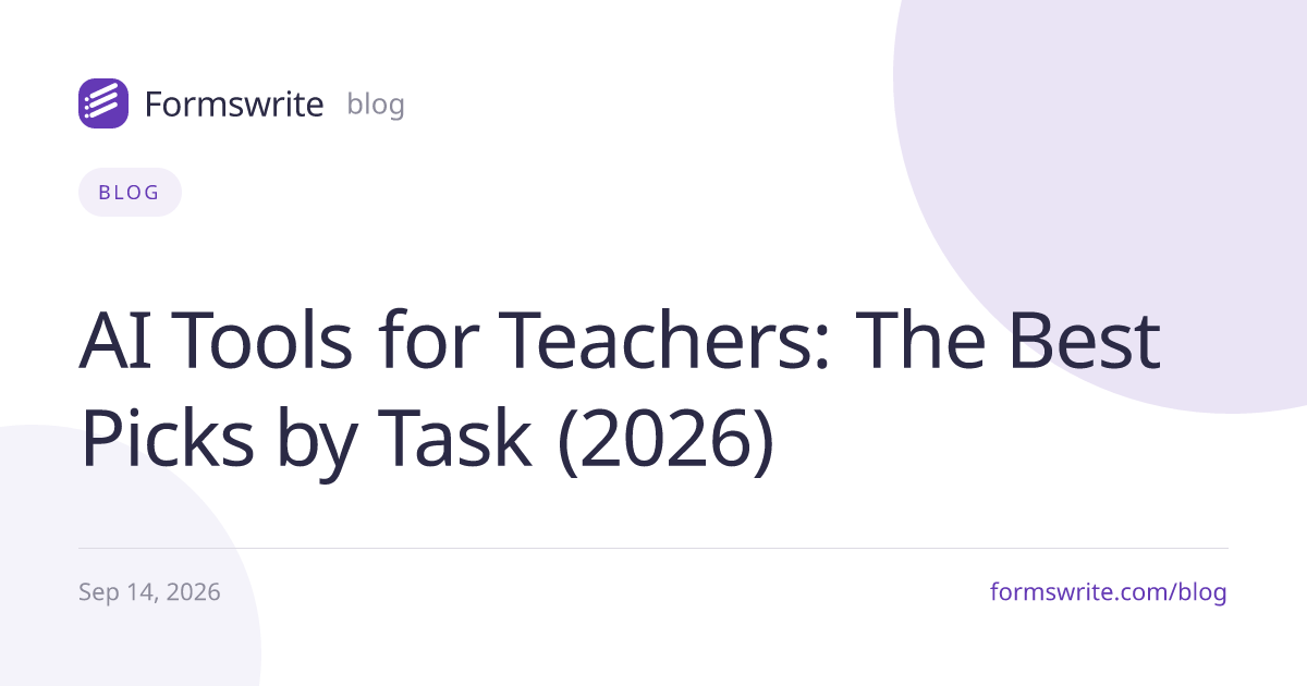 AI Tools for Teachers: The Best Picks by Task (2026)