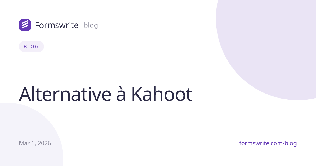 Alternative à Kahoot