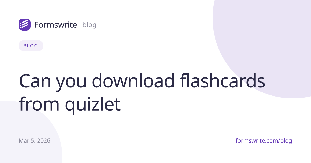 Can you download flashcards from quizlet