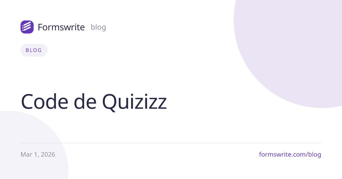 Code de Quizizz