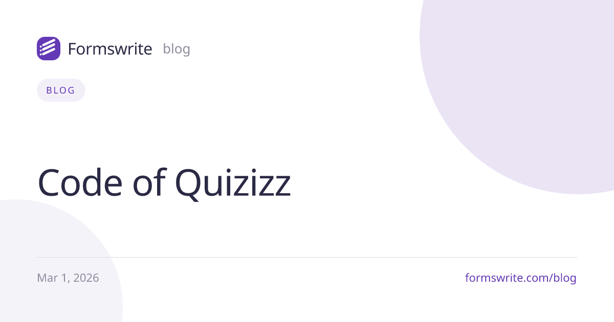 Code of Quizizz