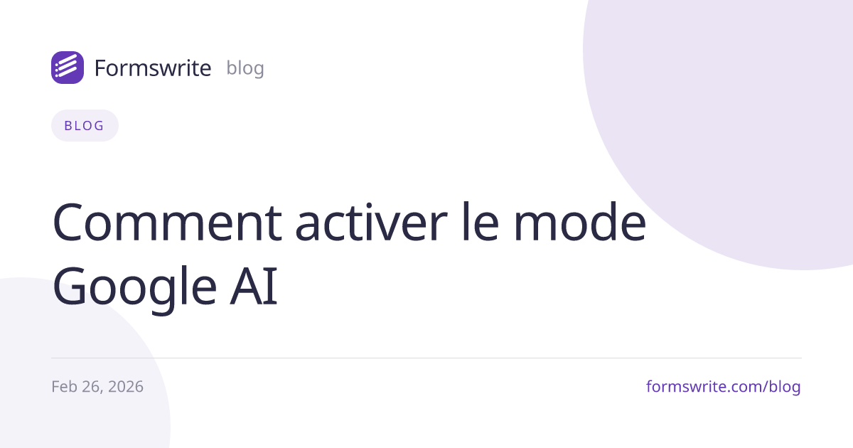 Comment activer le mode Google AI