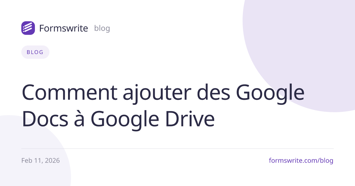 Comment ajouter des Google Docs à Google Drive