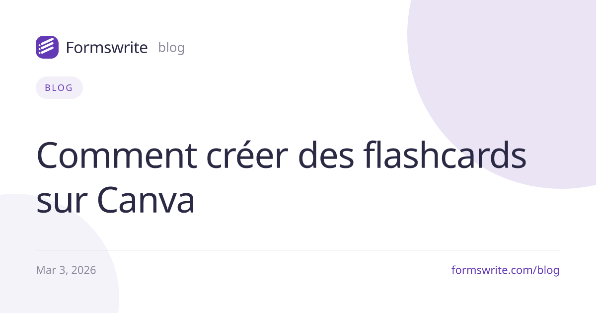 Comment créer des flashcards sur Canva