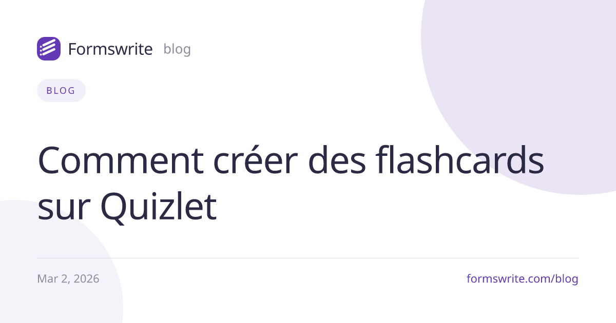 Comment créer des flashcards sur Quizlet