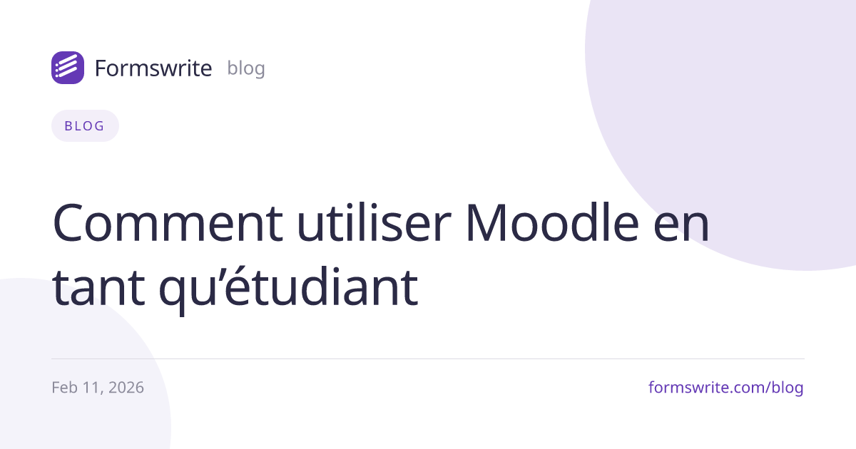 Comment utiliser Moodle en tant qu’étudiant