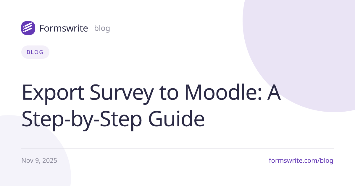 Export Survey to Moodle: A Step-by-Step Guide