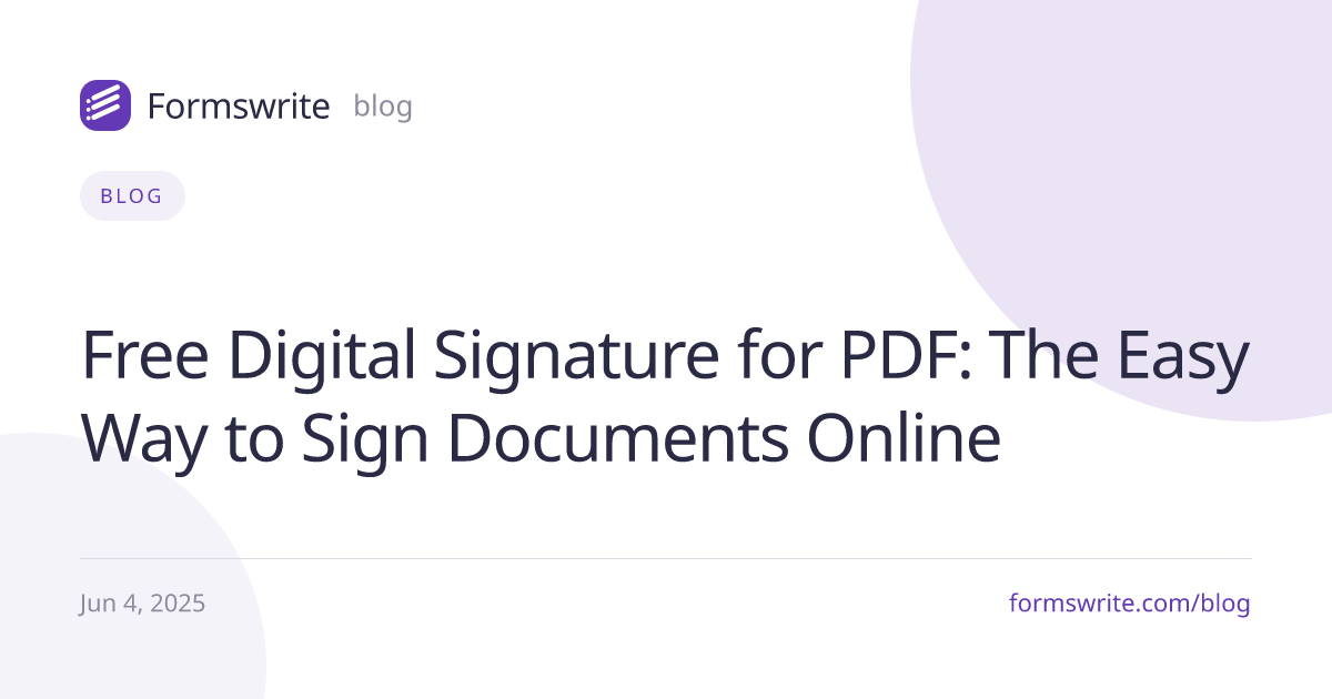 Free Digital Signature for PDF: The Easy Way to Sign Documents Online