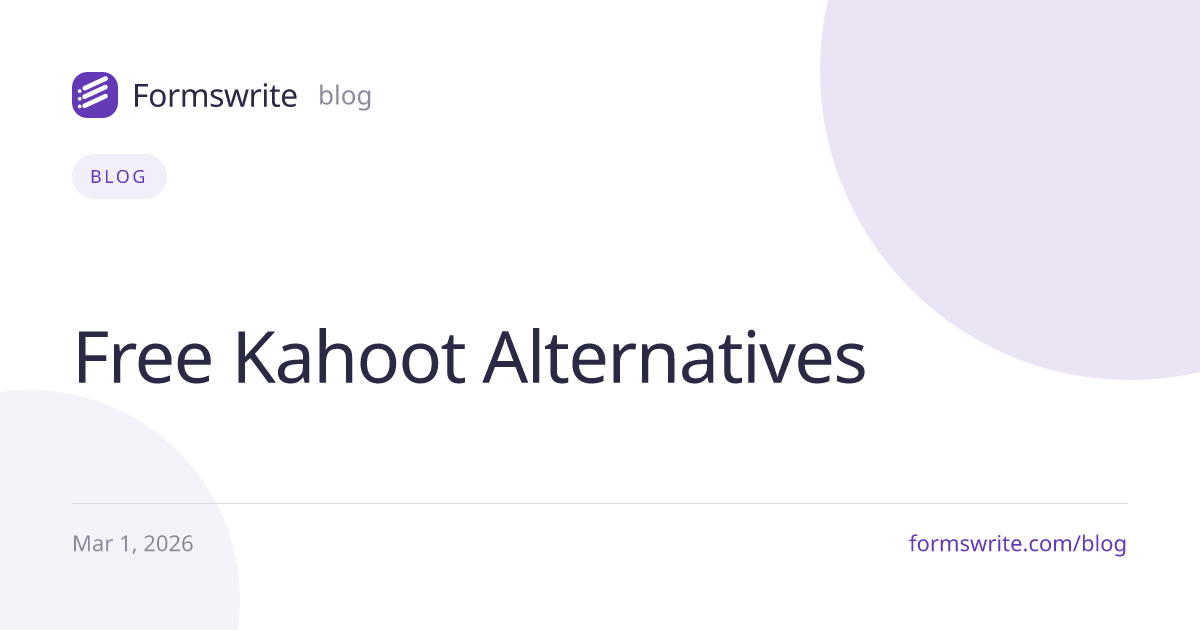 Free Kahoot Alternatives