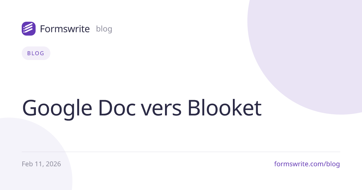 Google Doc vers Blooket