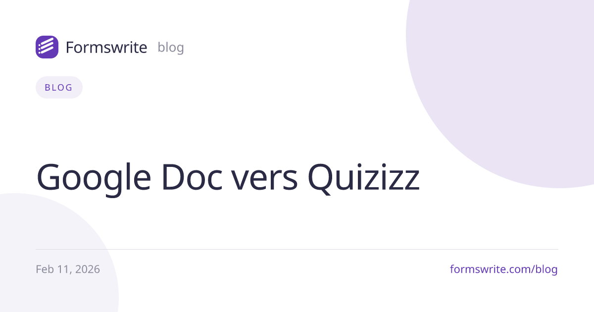 Google Doc vers Quizizz