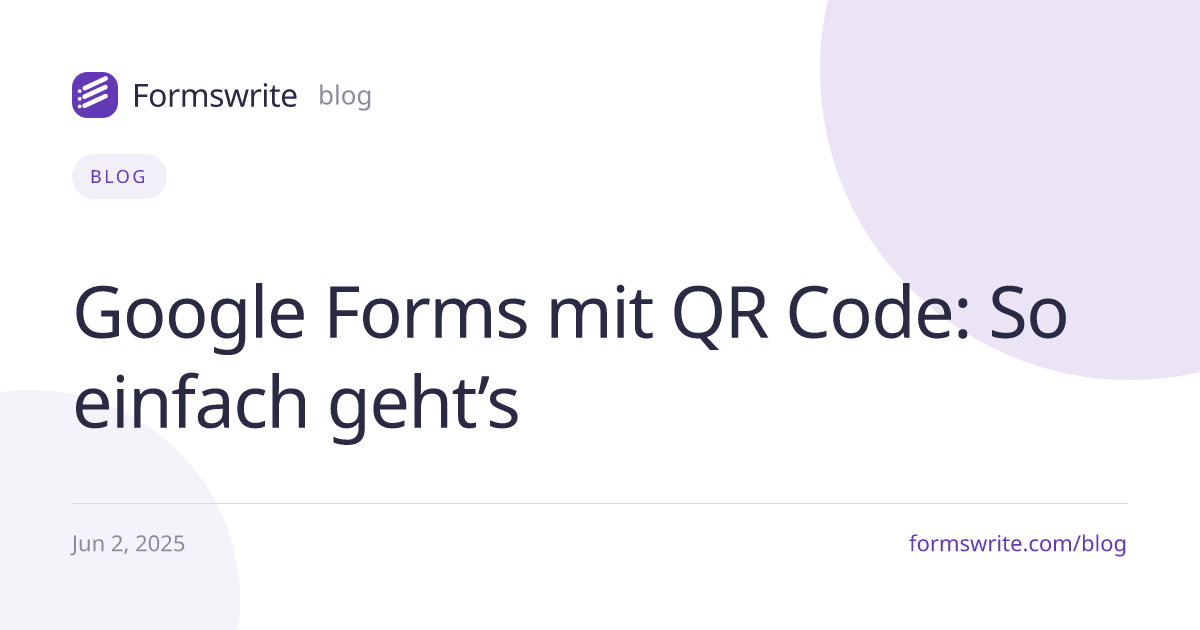 Google Forms mit QR Code: So einfach geht’s