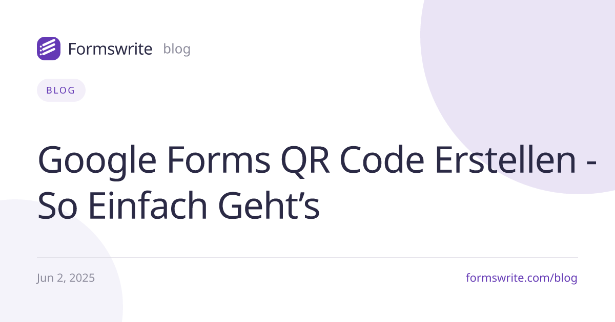 Google Forms QR Code Erstellen - So Einfach Geht’s