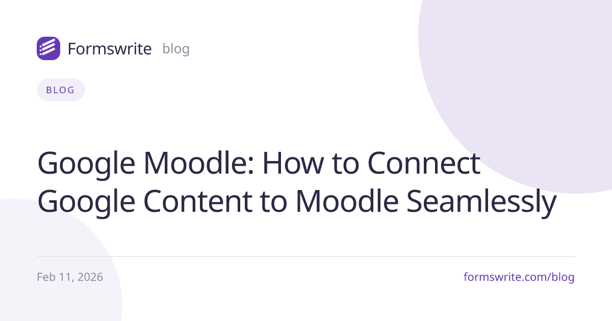 Google Moodle: How to Connect Google Content to Moodle Seamlessly