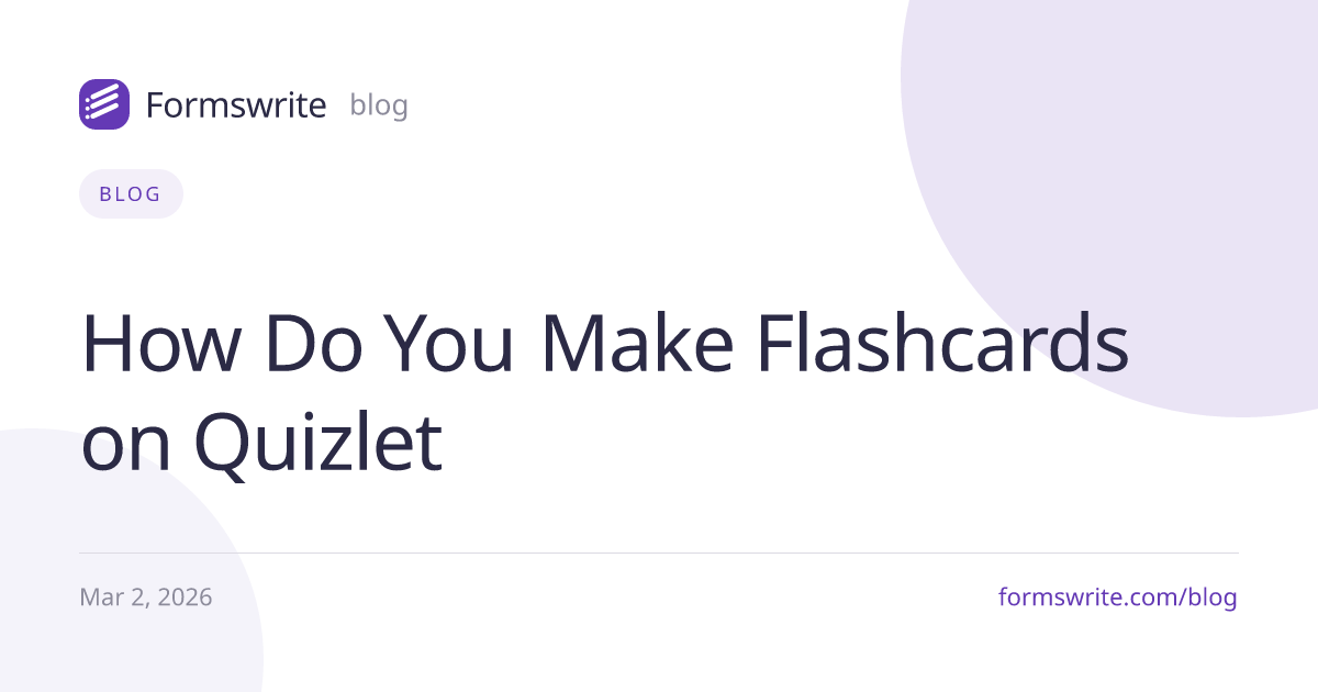 How Do You Make Flashcards on Quizlet