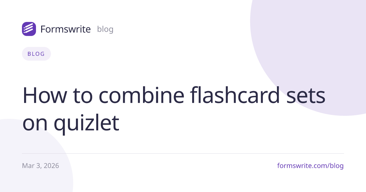 How to combine flashcard sets on quizlet