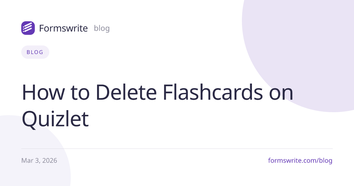 How to Delete Flashcards on Quizlet