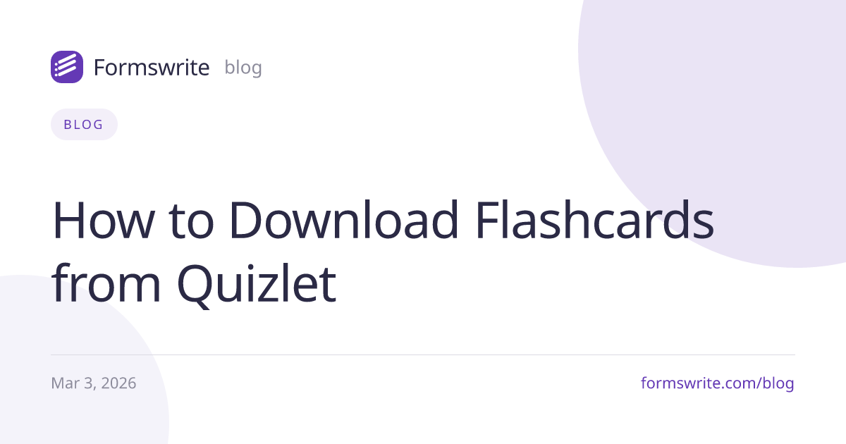 How to Download Flashcards from Quizlet
