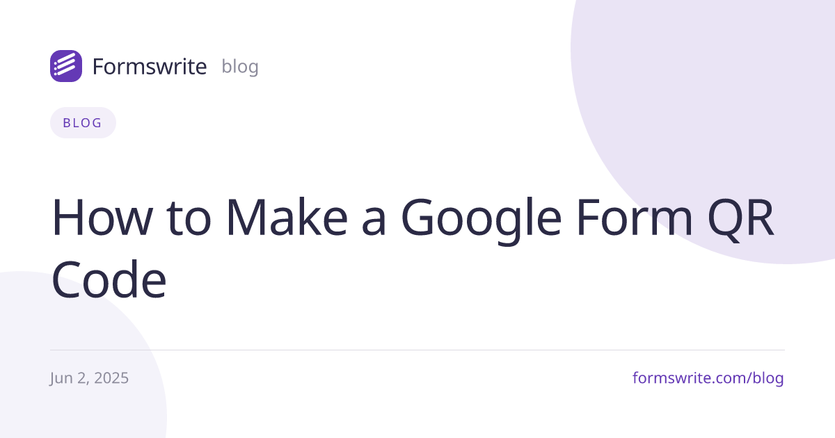How to Make a Google Form QR Code