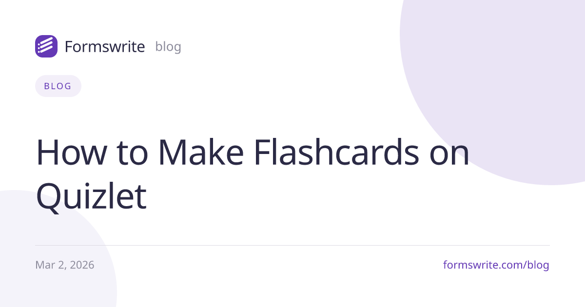 How to Make Flashcards on Quizlet