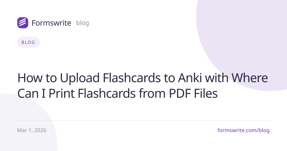 How to Upload Flashcards to Anki with Where Can I Print Flashcards from PDF Files