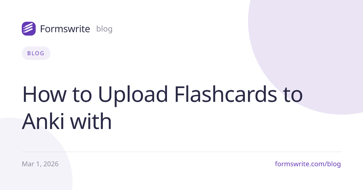 How to Upload Flashcards to Anki with 