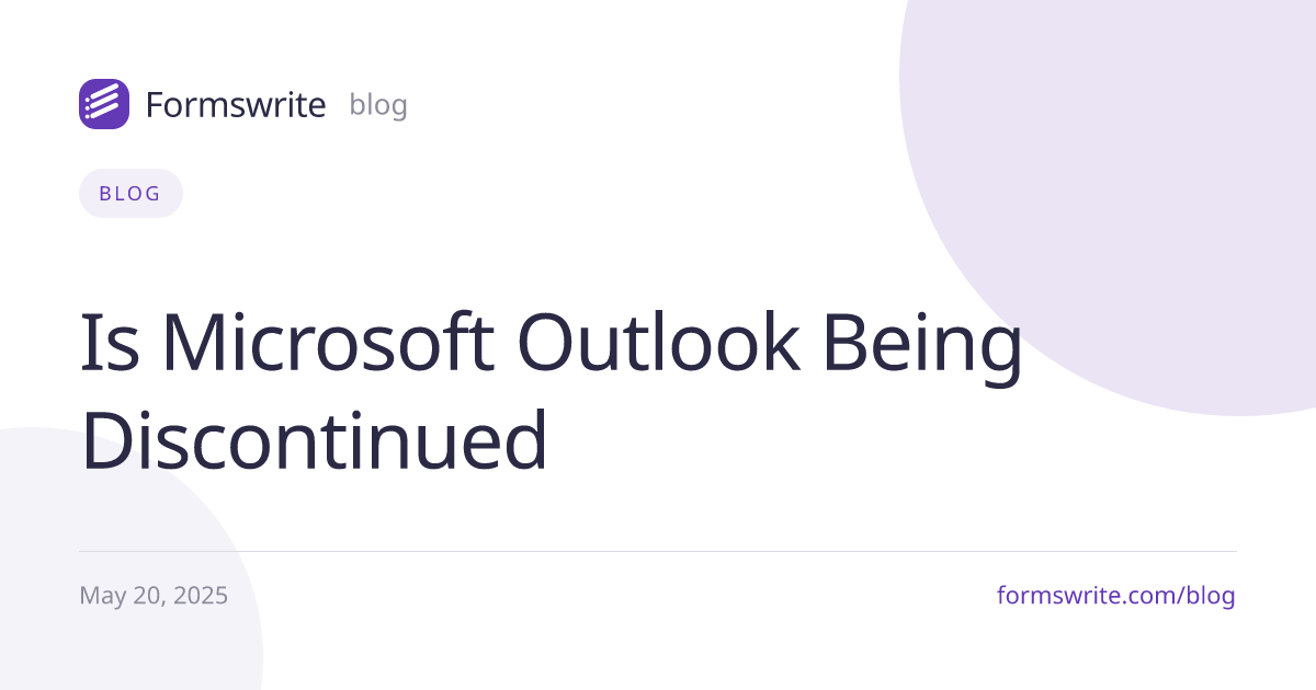 Is Microsoft Outlook Being Discontinued