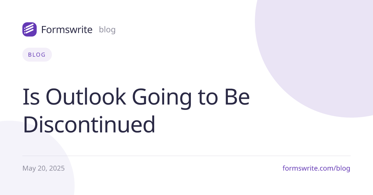 Is Outlook Going to Be Discontinued
