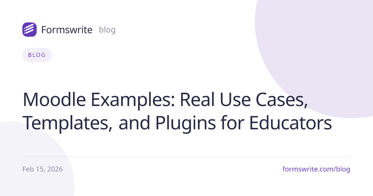 Moodle Examples: Real Use Cases, Templates, and Plugins for Educators