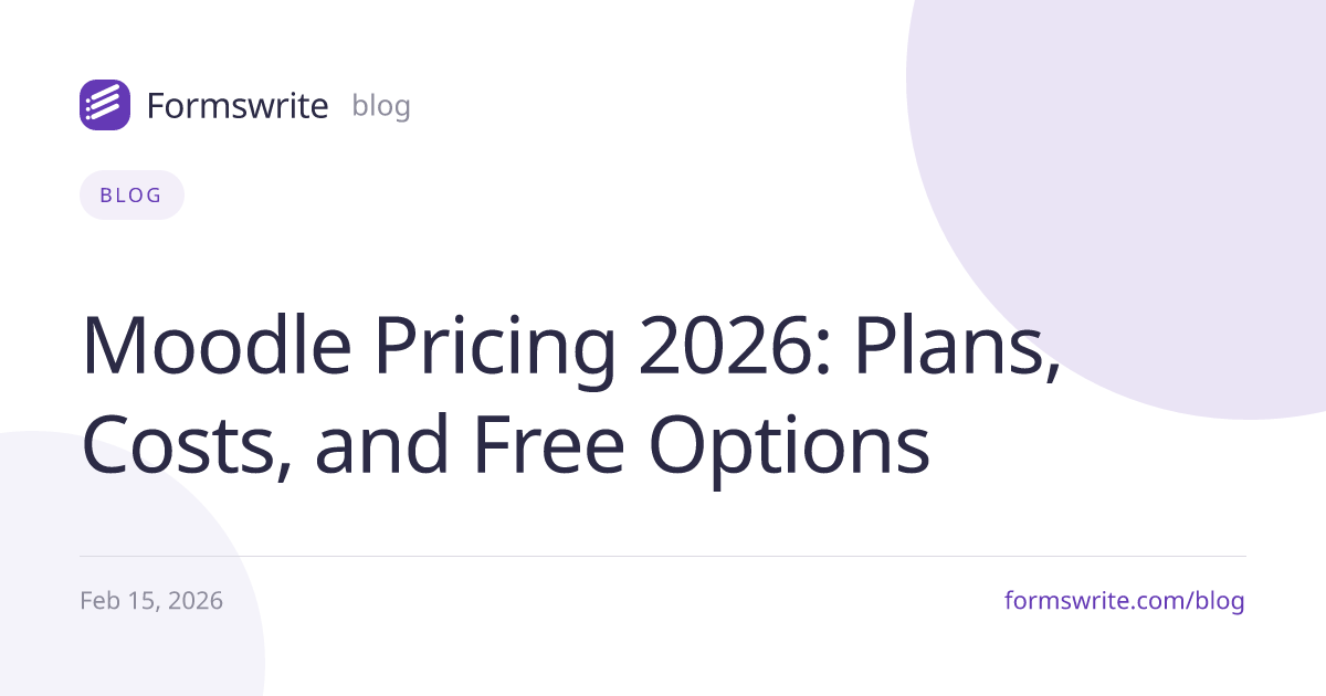 Moodle Pricing 2026: Plans, Costs, and Free Options