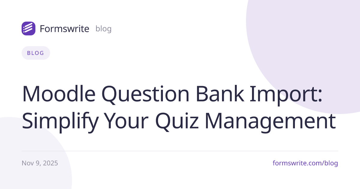 Moodle Question Bank Import: Simplify Your Quiz Management