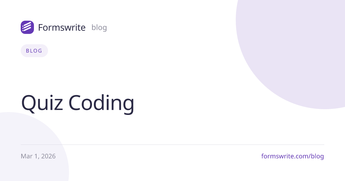 Quiz Coding