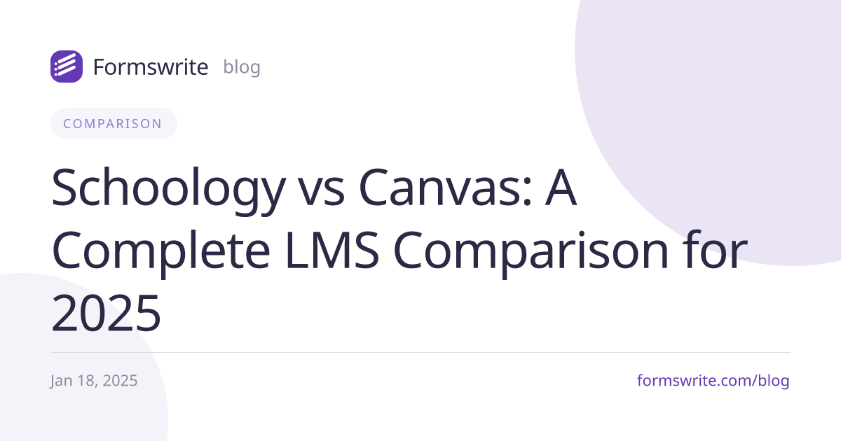 Schoology vs Canvas: A Complete LMS Comparison for 2025