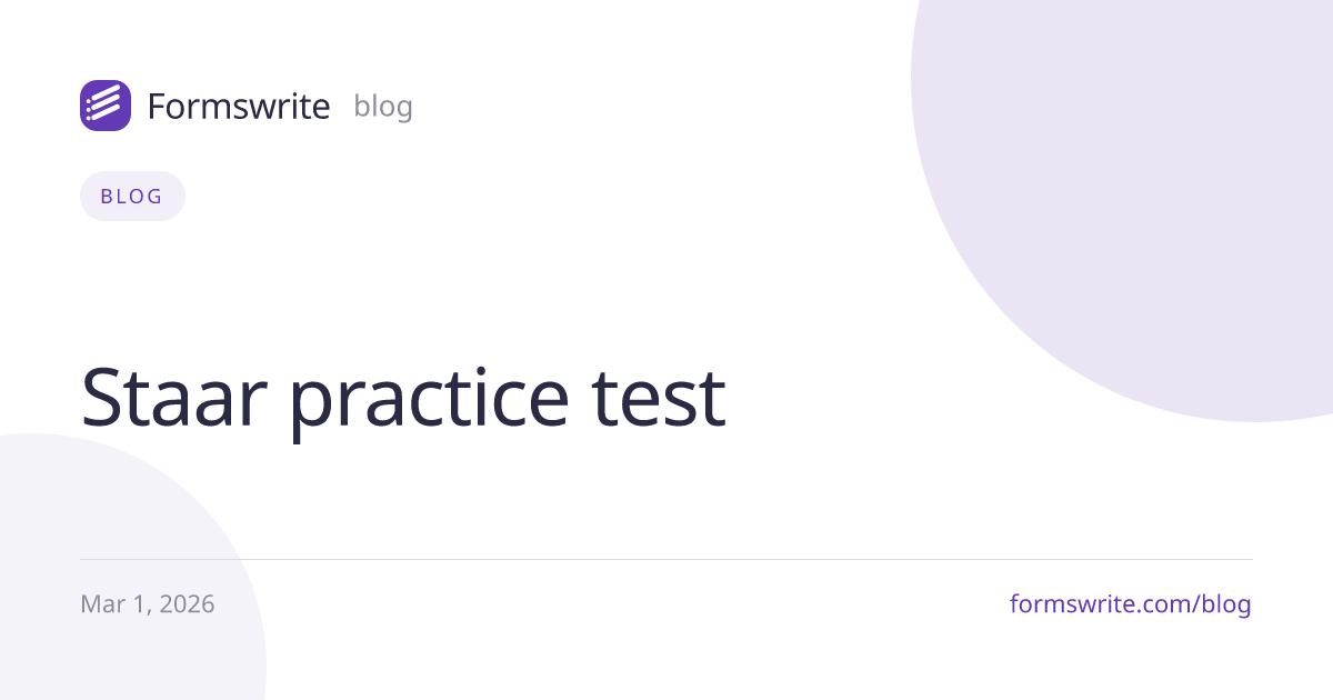 Staar practice test