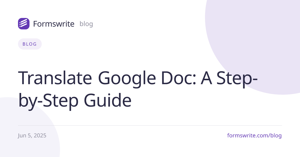 Translate Google Doc: A Step-by-Step Guide