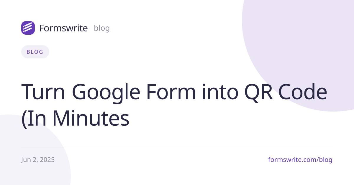 Turn Google Form into QR Code (In Minutes